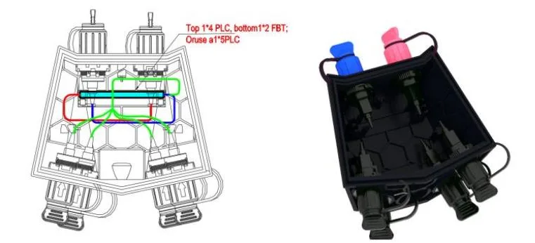 Pre-connectorized Fiber Optic Cable Distribution Box GFS-004-002C