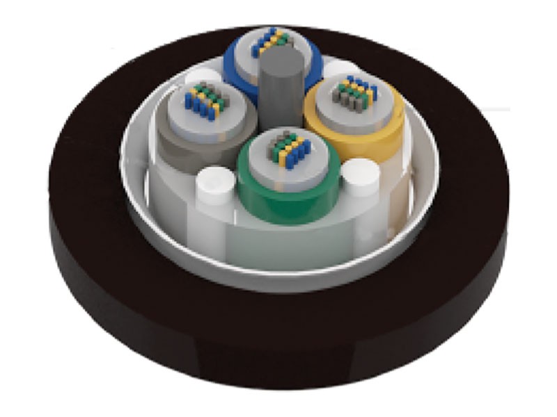 Kabel z taśmą światłowodową, skrętką, niezbrojoną, z luźną tubą, bez zbrojenia, GYDTA